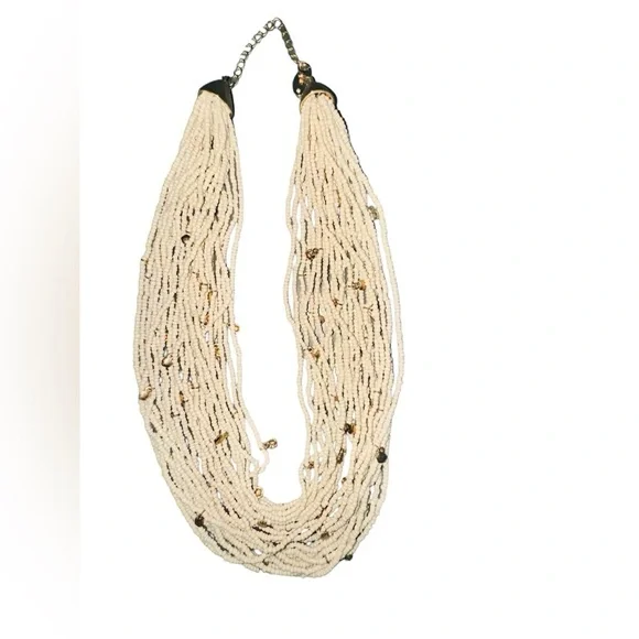 “Time and Tru” GORGEOUS CREAM COLORED NECKLACE NWOT - Picture 5 of 9